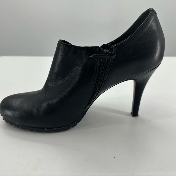*Cole Haan Leather Booties Black Stiletto Heel Womens 8 with Dustbag - Picture 8 of 14